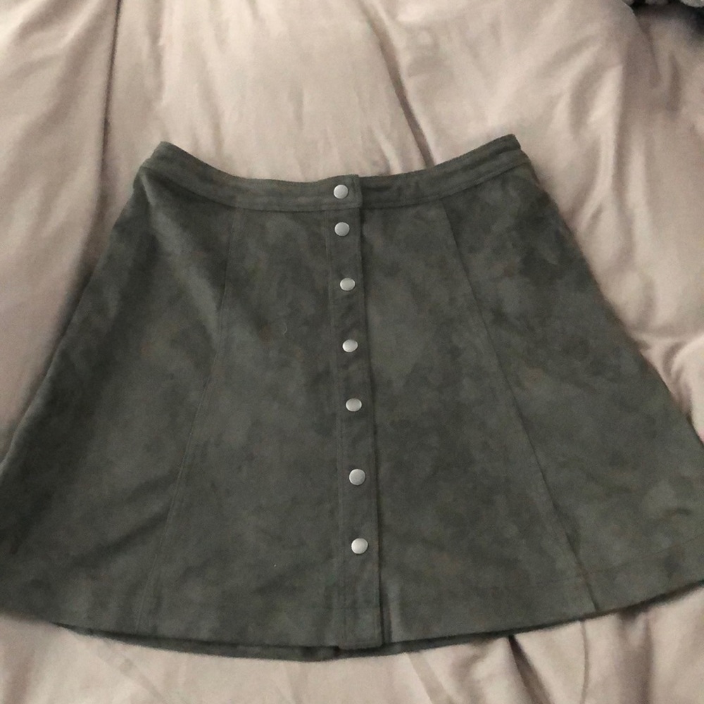 Abercrombie & Fitch mini skirt in olive green